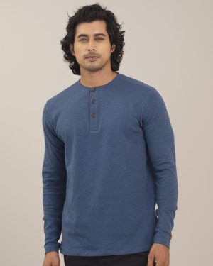 Long Sleeve Stretch Tee Teal